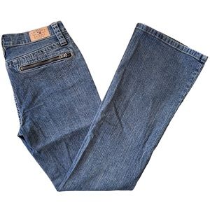 90s Y2K TOMMY HILFIGER Vintage Zipper-Pocket Straight Leg/Boot Cut Jeans